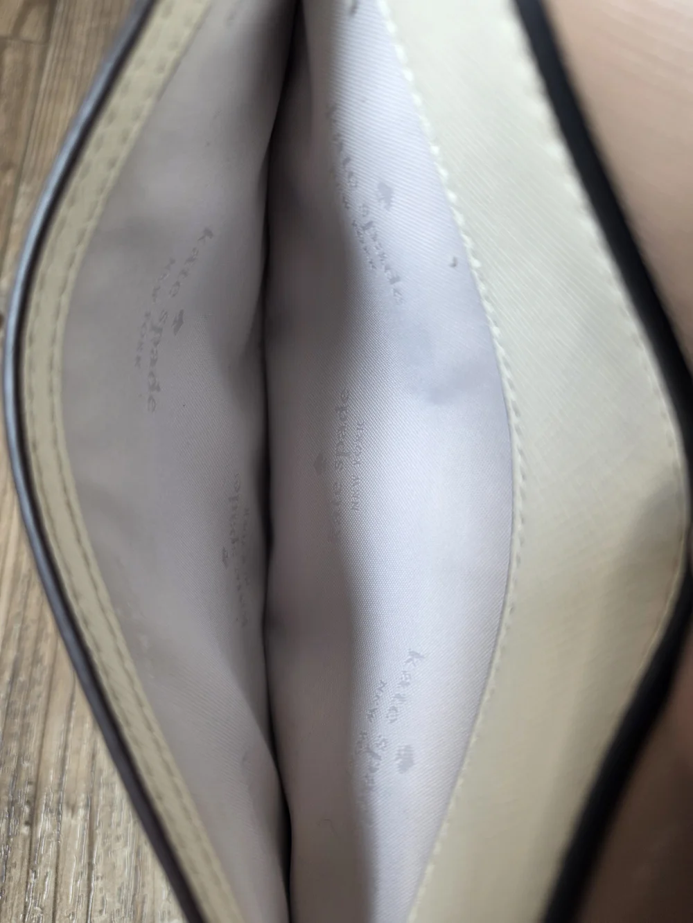 kate spade cream and blush camera crossbody with striped strap